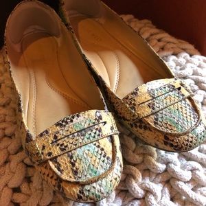 Nine West Snakeskin Loafers